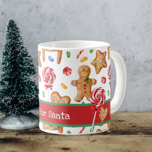 Mug Cookies de Noël pour Père Noël White