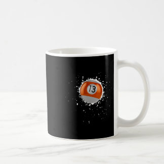 Mug Cool 13 balles Treize billard billard peinture pla