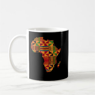 Mug Cool Africa Map Kente Cloth Venin For Men Women Af