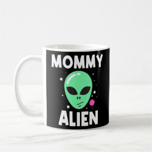 Mug Cool Alien Pour Femmes Maman Green Head Galaxy Out