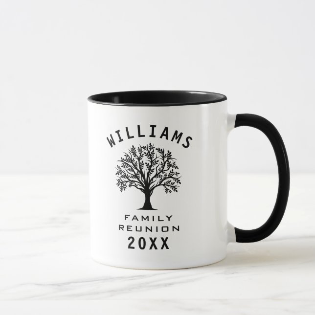 Mug Cool Arbre Famille Réunion Été Vacances Route Voya (Droite)