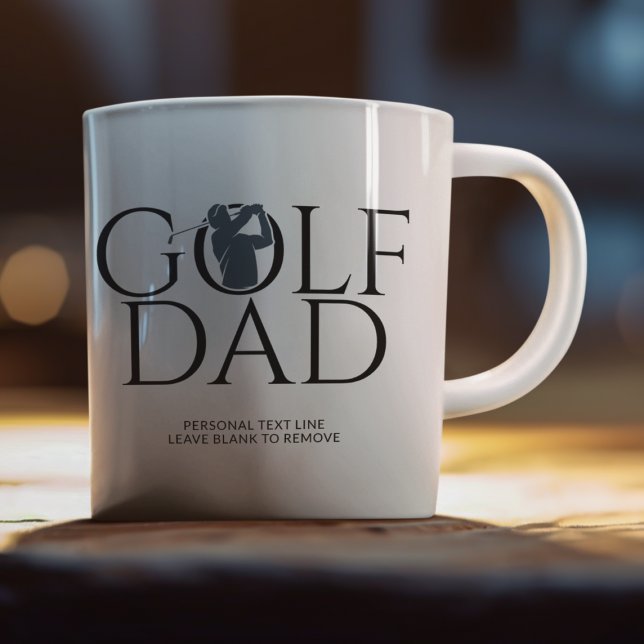 Mug Cool branché "GOLF DAD" Navy Blue (Créateur téléchargé)