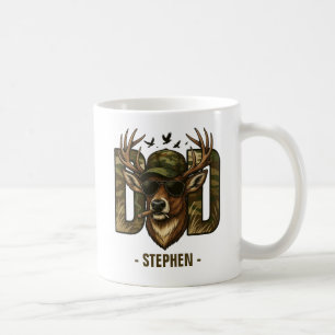 Mug Cool Camouflage Papa - Cerf avec lunettes de solei
