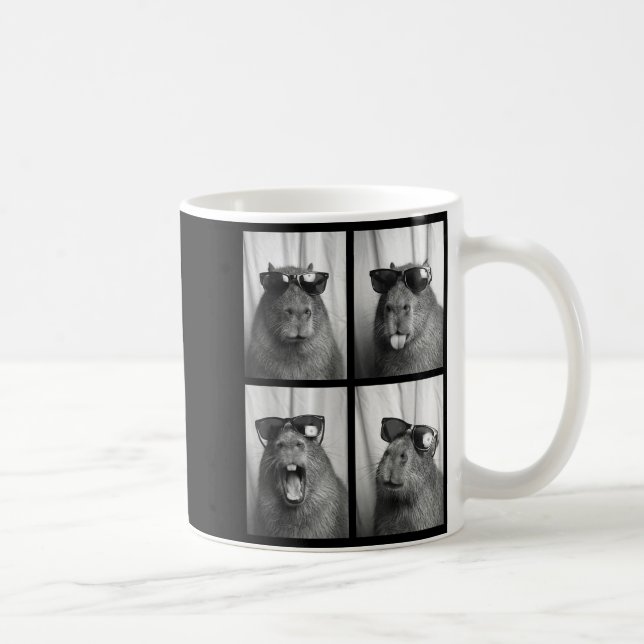 Mug Cool Capybara With Sungles Photobooth Funny Rodent (Droite)