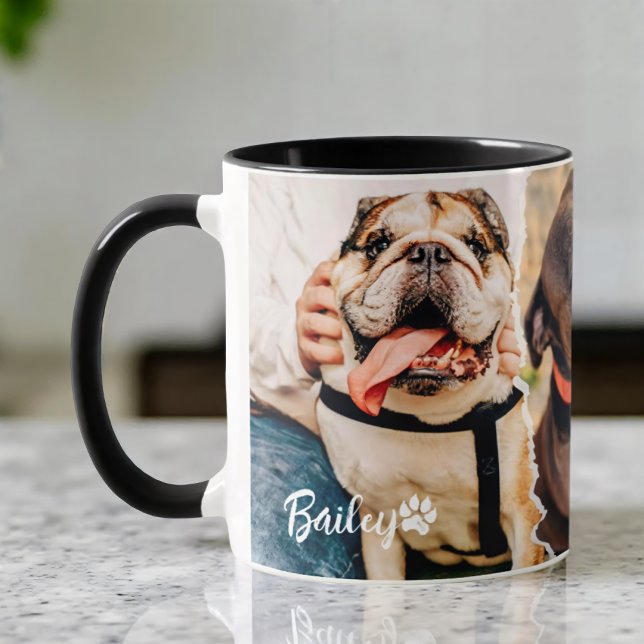 Mug Cool de animal de compagnie Moderne papier simple  (Créateur téléchargé)