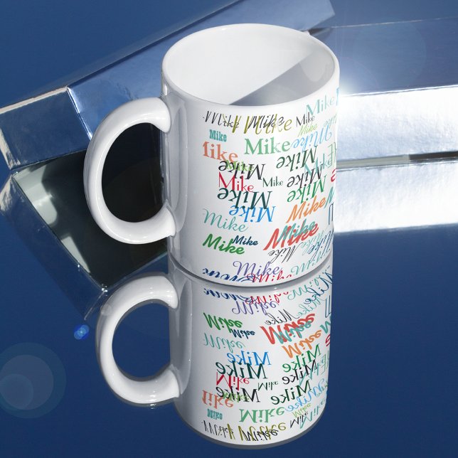 Mug cool de noms colorés (Créateur téléchargé)