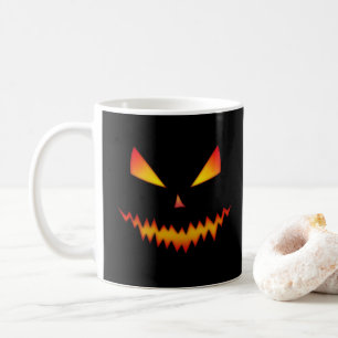 Mug Cool effrayant Jack O'Lantern visage Halloween noi