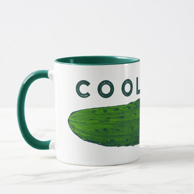 Mug Cool en concombre de légumes amusants (Gauche)
