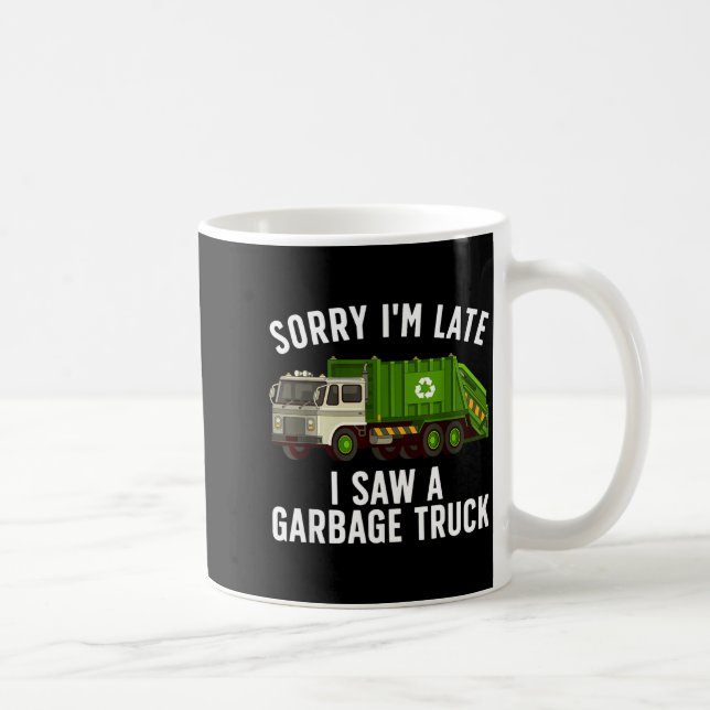 Mug Cool Garbage Truck Art For Men Women Kids Garbage  (Droite)