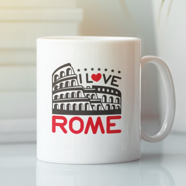 Mug Cool I Love Rome Italy Colosseum Travel (Cool I Love Rome Italy Colosseum Travel Coffee Mug)