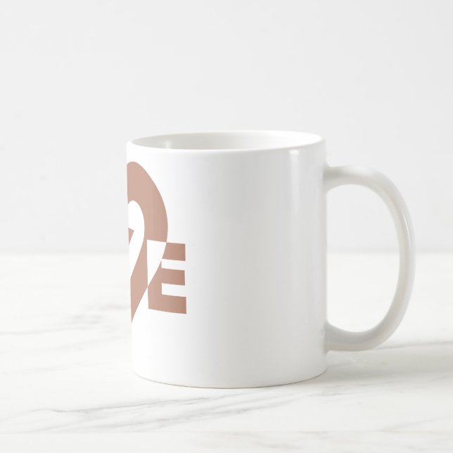Mug Cool Love Graphic, Mocha Brown (Droite)