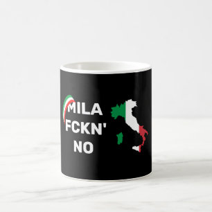 Mug Cool MILANO - Mila Fckn Non avec drapeau