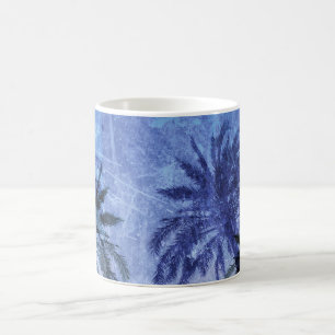 Mug Cool moderne bleu nature art design