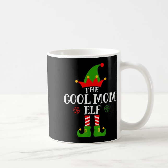 Mug Cool Mom Elf Funny Matching Family Christmas Pajam (Droite)