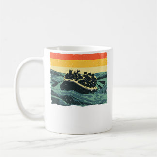 Mug Cool Rafting Art For Men Women White Water Rafting