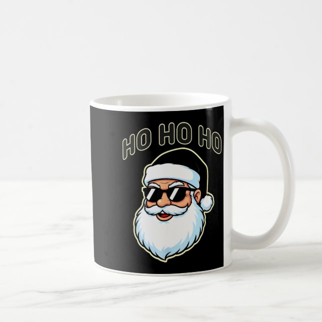 Mug Cool Santa In Black Hat Sungles Graphic 2  (Droite)