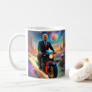 Mug cool Trump équitation Moto sur Alien Planet MAGA