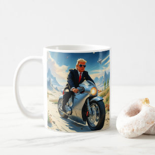 Mug cool Trump Motorcycle Alien Planète spatiale MAGA