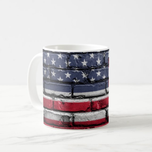 Mug Cool USA Flag Design (Devant gauche)