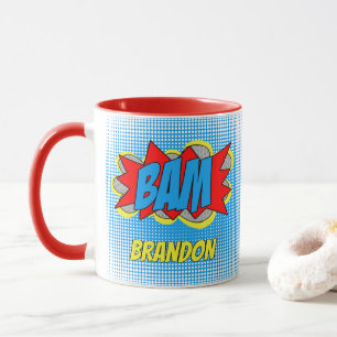 Mug Cool Vintage de bande dessinée Pop Art Style BAM!