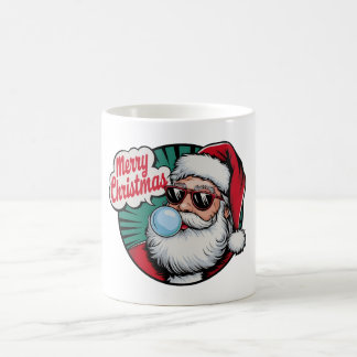 Mug Cool Vintage rétro Père Noël Café de Noël Mu