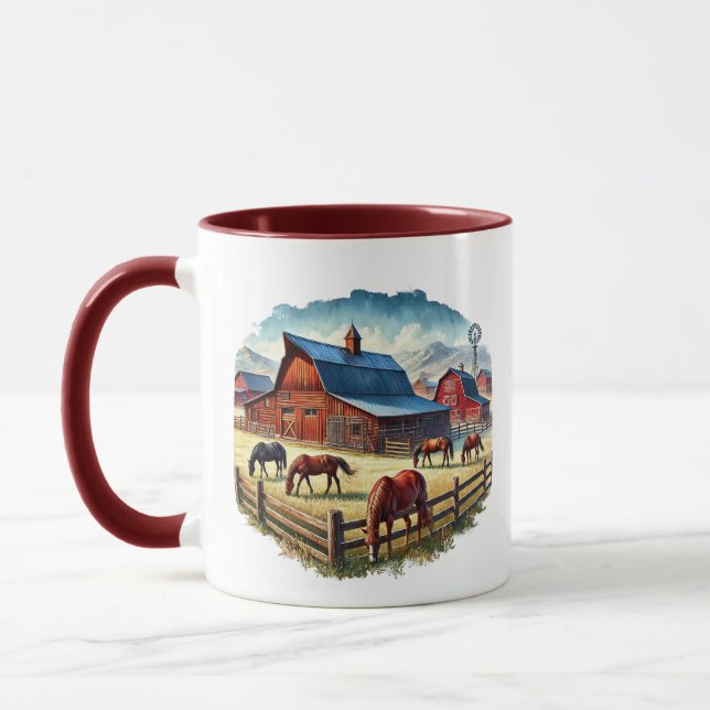 Mug Cool Western Rach ajouter un monogramme (Gauche)