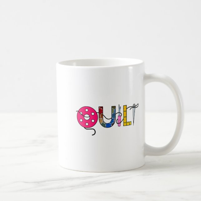 Mug Cool Womens Quilt Quilting Sewing Hobby Crafter Gi (Droite)