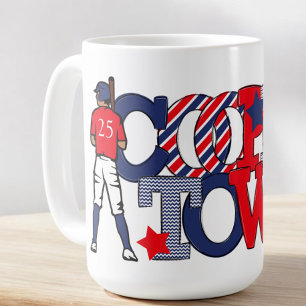 Mug Cooperstown Patriotic Letotic Baseball Année