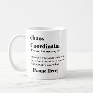 Mug Coordonnateur de chaos personnalisé