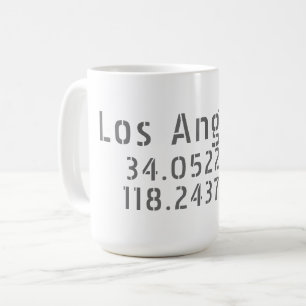 Mug Coordonnées de Los Angeles