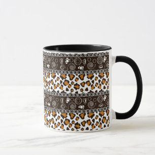 Mug Copie africaine avec le motif de peau de guépard