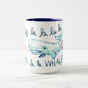 Mug Copie côtière de vacances de BALEINE de LA de LA