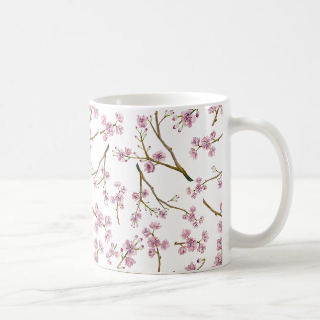 Mug Copie de fleurs de cerisier de Sakura (Droite)