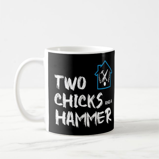 Mug Copie de Tow Chicks et un marteau drôle mignon2372 (Gauche)