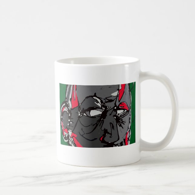Mug Copie de visage d'art (Droite)