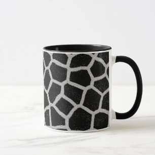 Mug Copie noire et blanche de girafe