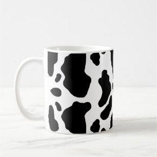 Mug Copie repérée de vache, motif de vache, fourrure