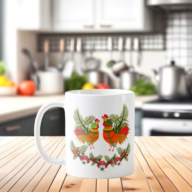 Mug Coq avec poule (Créateur téléchargé)