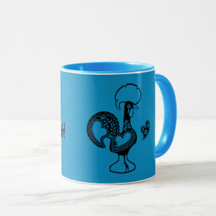 Mug Coq portugais Bom dia - Citation du matin