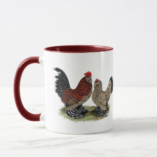 Mug Coqs nains de D'Uccle :  Mille Fleur