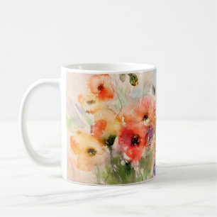 Mug Coquelicots aquarelle d'automne