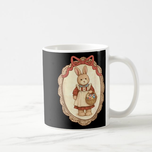 Mug Coquette Bow Funny Bunny Eggs Rabbit Happy Easter  (Droite)