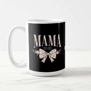 Mug Coquette Bow Mama Est 2025 Bonne fête des mères