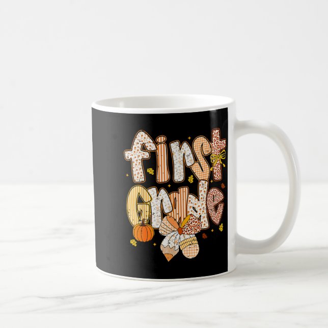 Mug Coquette Bow Pencil Fall First Grade Teacher Schoo (Droite)