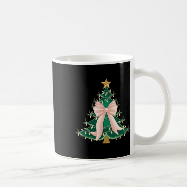 Mug Coquette Bow Pink sapin de Noël Bats Noël Femmes G (Droite)