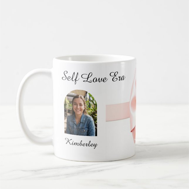 Mug Coquette Bow Valentine Personalized (Gauche)