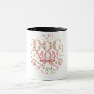 Mug Coquette Florale À l'Ère de Maman de Chien