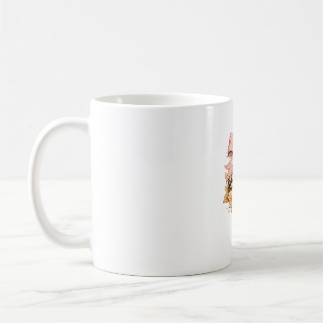 Mug Coquette Leopard Citrouille avec cou rose - Glam F (Gauche)