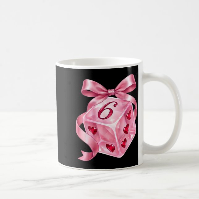 Mug Coquette Nk Dice Bow Hearts 6 7 Preppy Valentine Y (Droite)
