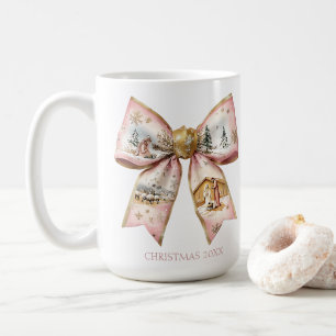 Mug Coquette Noël Nativité Bow